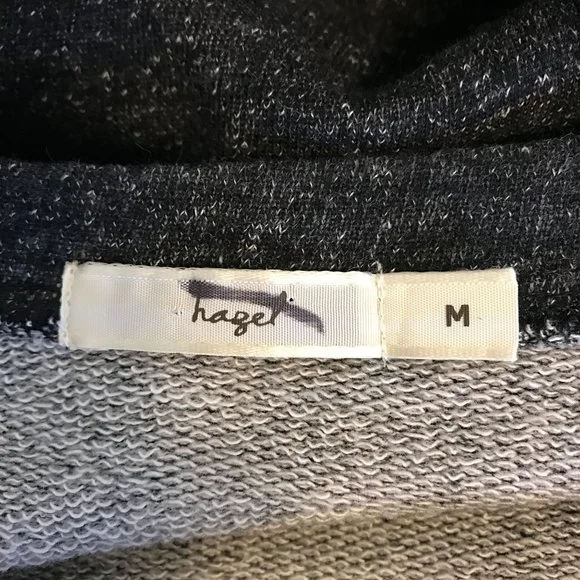 Hazel Womens Charcoal Embroidered Beaded Pullover Crew Long Sleeve Top Size M - Picture 5 of 7